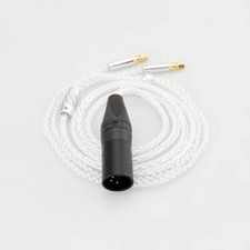HiEnd 7N Reines Silber Kopfhörer Kabel für HiFiMan HE4 HE5 HE6 HE300 HE400 HE500