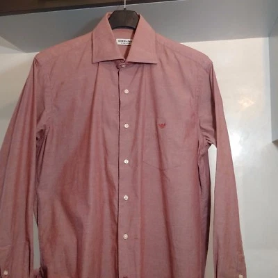 Chemise/ Shirt Giorgio Armani,vichy,  taille M,  trés bon état - Photo 1/4