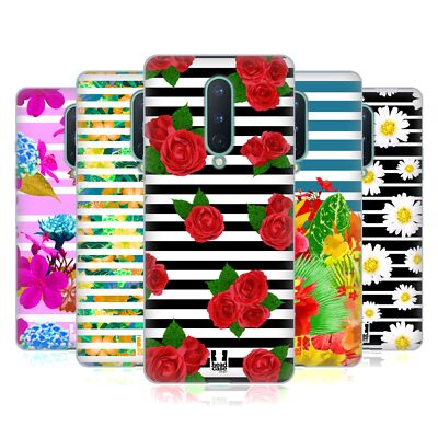 HEAD CASE DESIGNS FLORAL FASHION STRIPES SOFT GEL CASE FOR GOOGLE ONEPLUS PHONES