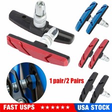 70mm V-Brake Pads Shoes 1/2 Pairs for Mountain Road Bicycle, 3 Colors