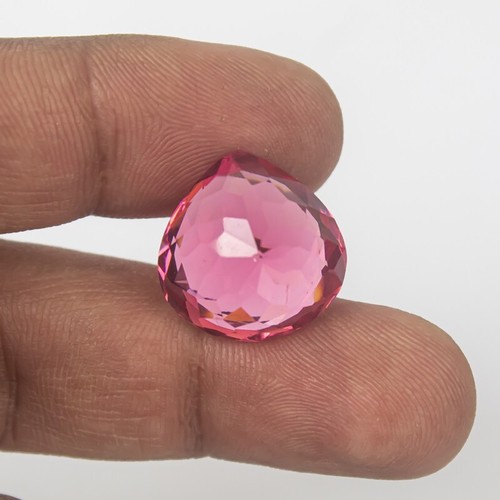 20.5 Ct Certified Natural Translucent Pear Pink Topaz Loose Gemstones AE-697 - Picture 7 of 16