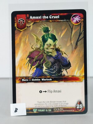 WOW The Dlo2 門徒 US 11 Amaxi the Cruel - Twilight of the Dragons - 12/220 - WoW TCG