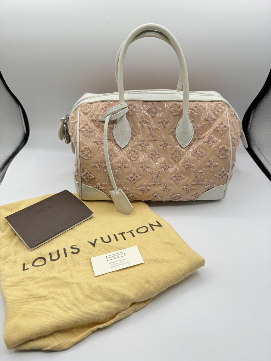 ルイヴィトン　スピーディラウンド　モノグラムブクレット　ローズ　ミニボストン Louis Vuitton Monogram Speedy Round Bouclettes Leather Pink Boston