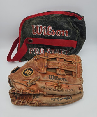 Wilson A2054 Baseball Glove RHT 13in with Bag Pro Staff Premium Brown Leather