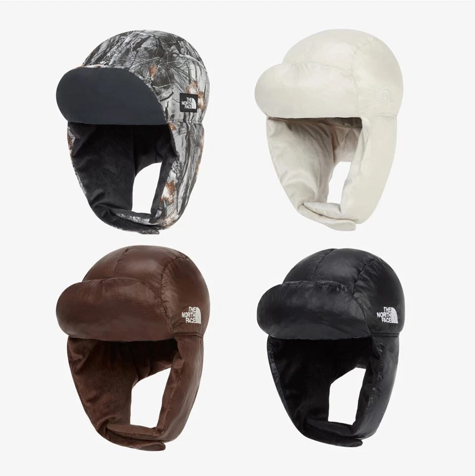 NEW THE NORTH FACE NUPTSE WARM EARMUFF CAP NE3CQ59 BLACK_CAMOUFLAGE  SIZE M - L - Image 4 of 4