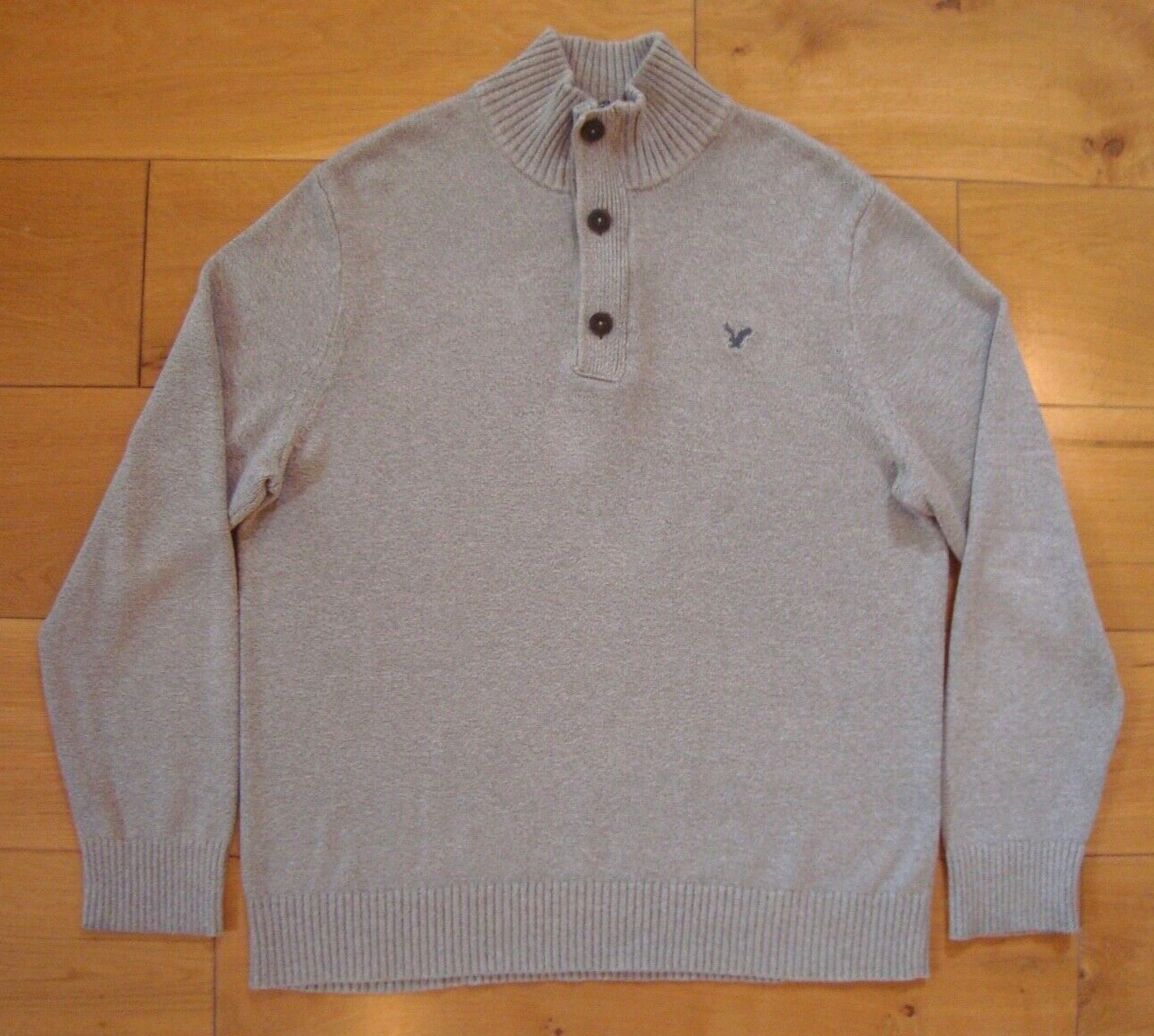 Ex Cond MENS XL/XXL JUMPER by AMERICAN EAGLE USA - Beige Brown Stone 100percent Cotton