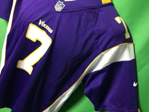 NFL Minnesota Vikings Christian Ponder #7 Game Jersey Youth X-Large NWT - Picture 3 of 8