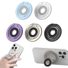 Foldable Ring Holder 360° Rotating Kickstand For Cell Phone Car Magnetic Mount