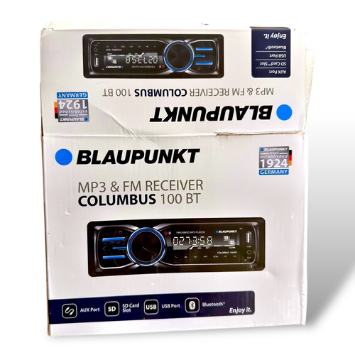 Open box Blaupunkt receiver mp3 and FM Columbus 100 BT - Picture 1 of 3