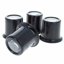 Universal Tool Plastic Jewelers Eye Loupe Set 2.5X 5X 7.5X 10X Magnifiers 4pc