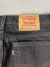 Vintage Levis 550 Denim Jeans 18 Reg (35x31) Black Relaxed Fit Made in USA 1997