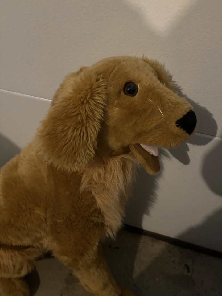 "Perro de peluche Melissa & Doug Golden Retriever 30"" tamaño natural - retirado" Foto 2 de 4