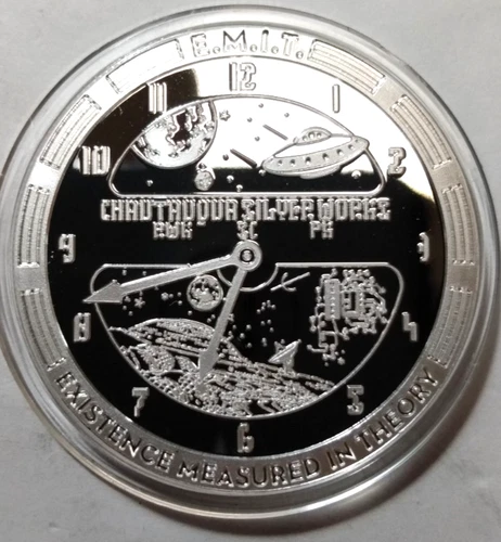 T.I.M.E - E.M.I.T Chautauqua Silver Works 1oz .999 Silver Round 5k mintage Proof