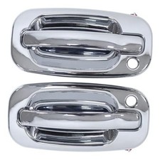 Chrome Pair Front Exterior Door Handles for Chevy GMC Cadillac Silverado