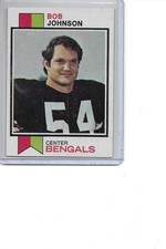 1973 Topps Bob Johnson Cincinnati Bengals Football Card #290