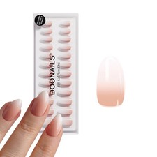 DOONAILS&reg; Soft Gel Press On Nails 30er Set Baby Boomer &ndash; Almond Short Rosa-