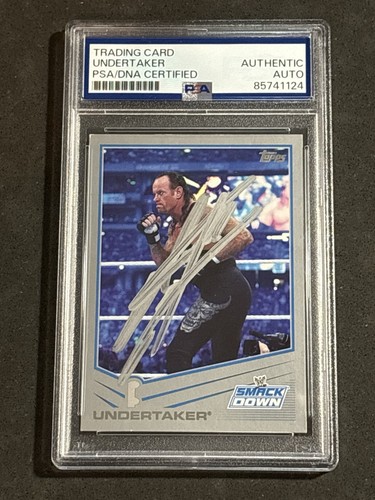 THE UNDERTAKER 2013 TOPPS WWE SILVER SIGNED AUTOGRAPHED CARD PSA/DNA CERTIFIED