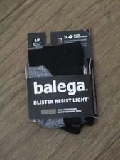BALEGA BLISTER RESIST LIGHT BLACK/GRAY NO SHOW TAB SOCKS SIZE SMALL NEW