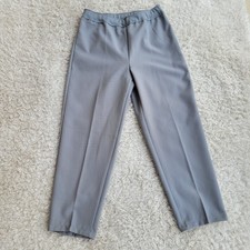 VTG Levi's Bend Over Wmn's Gray Pull On Dress Career Pants Slacks Size 8 Petite