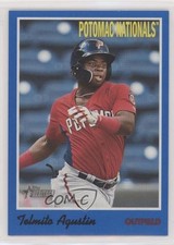 2019 Topps Heritage Minor League Edition Blue 52/99 Telmito Agustin #123 4z8