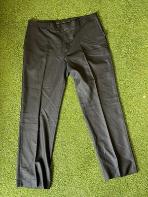 Marc Anthony Dress Pants Mens 38x32 Black Flat Front Pockets Business Fomral