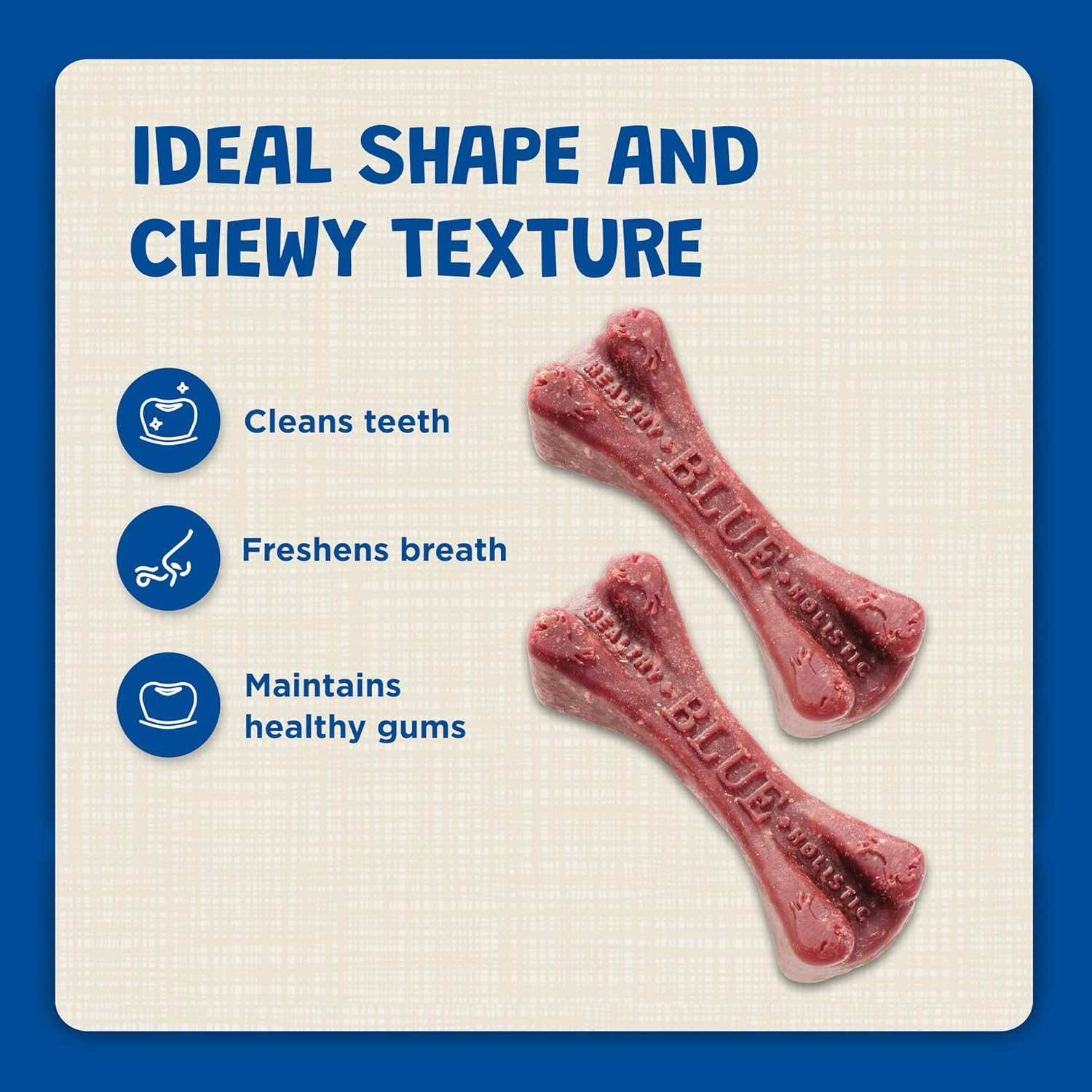 Dental Bones Mini Natural Dental Chew Dog Treats, (5-15 Lbs) 27-Oz