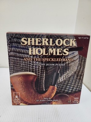 BEPUZZLED Sherlock Holmes And The Speckled Band A Mystery 1000 Pc Jigsaw Puzzle