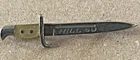 Rare circa WW1 Era Hill 60 Miniature Bayonet Badge