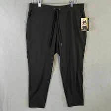 Avia Women's Cropped Commuter Pant Size Large Black NWT