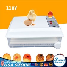 64 Digital Eggs Incubator Egg Hatcher With Temperature Control Automatic Turner