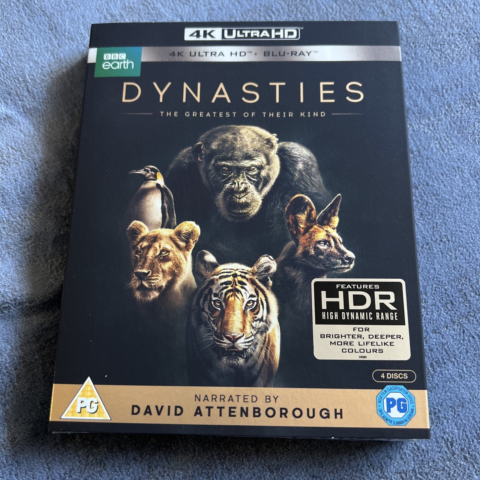 Dynasties (4K UHD Blu-ray) Sir David Attenborough New Sealed BBC Freepost Uk