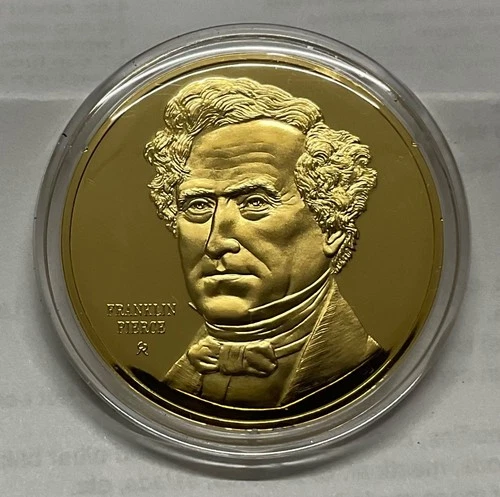 1973 FM STERLING SILVER 41 GRAM PROOF PRESIDENTIAL COIN = 1.2 OZ ASW = PIERCE