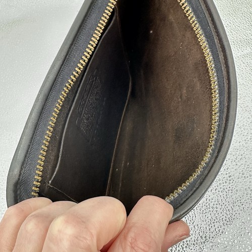 vintage 70s COACH purse bag wrist strap brown made in new york leather RARE - Picture 14 of 16