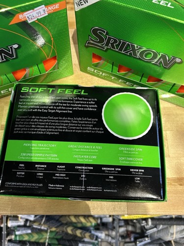 srixon soft feel orange 3 pack golf balls - Picture 4 of 4