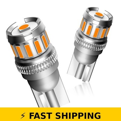 AUTOONE 194 LED Bulb Amber Yellow, Pack of 2