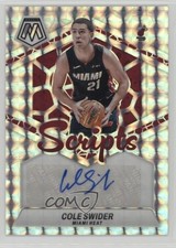 2023-24 Panini Mosaic Scripts Cole Swider #MS-CSH Auto 1f0y