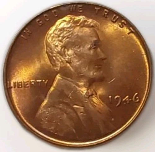 1946 Lincoln Wheat Red Gem Cent-Nice Red Color Strong Eye Appeal - Picture 3 of 5