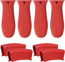 8 Pack Cast Iron Handle Cover, Silicone Hot Handle Holder, Assist Handle Holder,