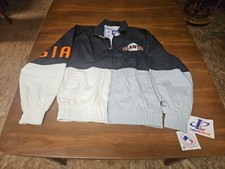 Vintage San Francisco Giants Windbreaker Jacket L Multi Colorblock Logo Athletic