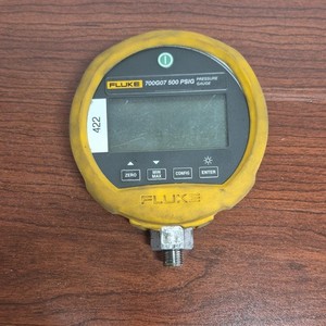 Fluke 700G07 Digital Pressure Gauge 500 PSIG 3in 1/4in Side/Bottom Mount
