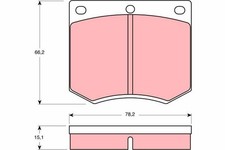 TRW Bremsbelagsatz, Scheibenbremse GDB660 für FORD MORGAN TRIUMPH TVR