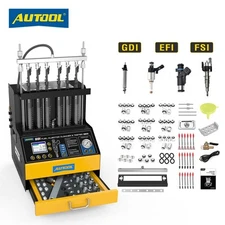 AUTOOL CT500 GDI EFI FSI Fuel Injector Cleaner Tester Ultrasonic Reverse Flush 