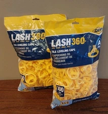 Lot Of 2 QEP Lash 360 Tile Leveling Caps A - 200 Count #99734