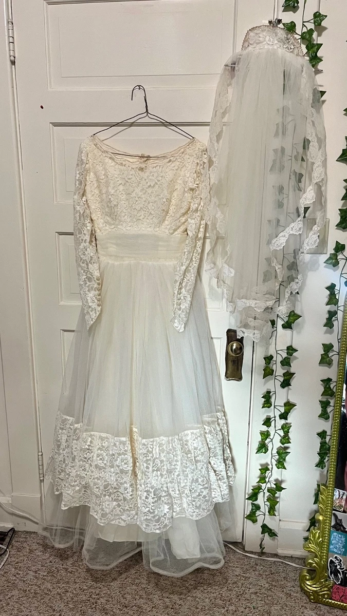 ivory retro dress Vintage Wedding Dresses & Veils for Women for sale Style:RT0087F