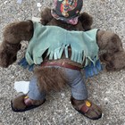 Tasmanian Devil Taz 1998 Looney Tunes Plush Doll Ace Hippie Hat Peace Flaw — photo 3