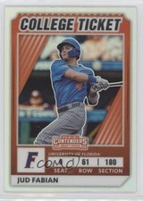 2022 Panini Elite Extra Edition College Tickets Optic Holo Prizm Jud Fabian 5i2