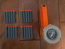 NERF N-Strike 18 Round Dart Drum Magazine Ammo Clip with 20 Darts