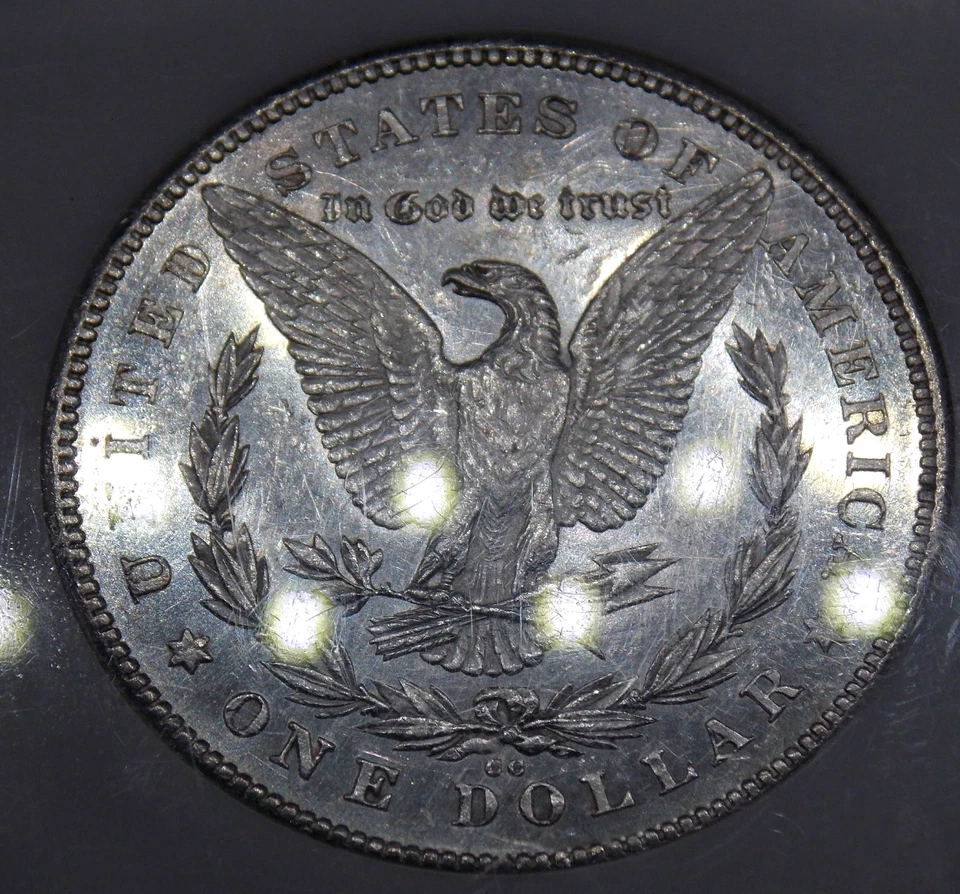 1878 "CC" Morgan SILVER Dollar $1 NGC AU58 PL #001 *PROOF LIKE* About Unc ECC&C - Image 4 of 4