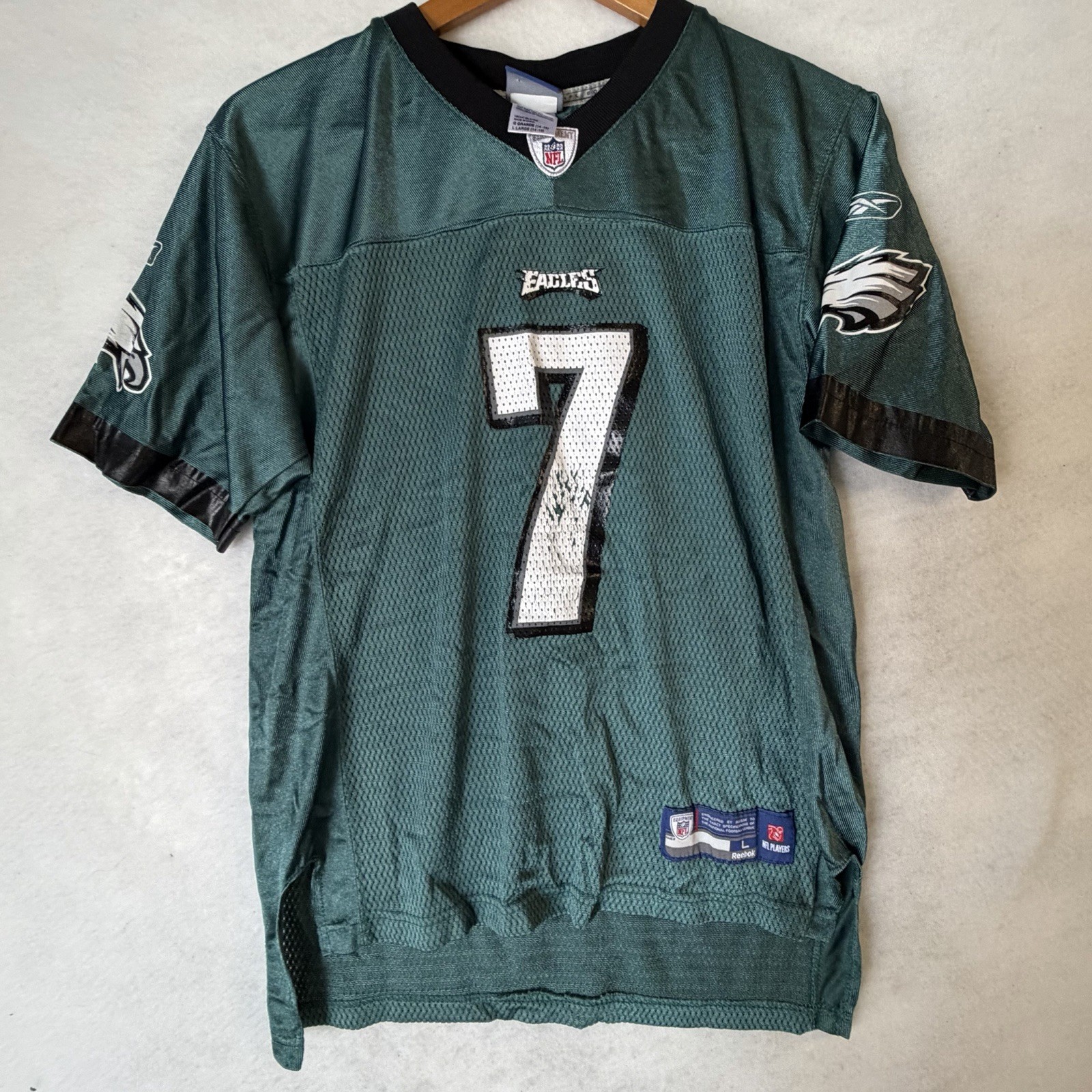 Vintage Youth Green Reebok Philadelphia Eagles Michael Vick Large Jersey thumbnail 4