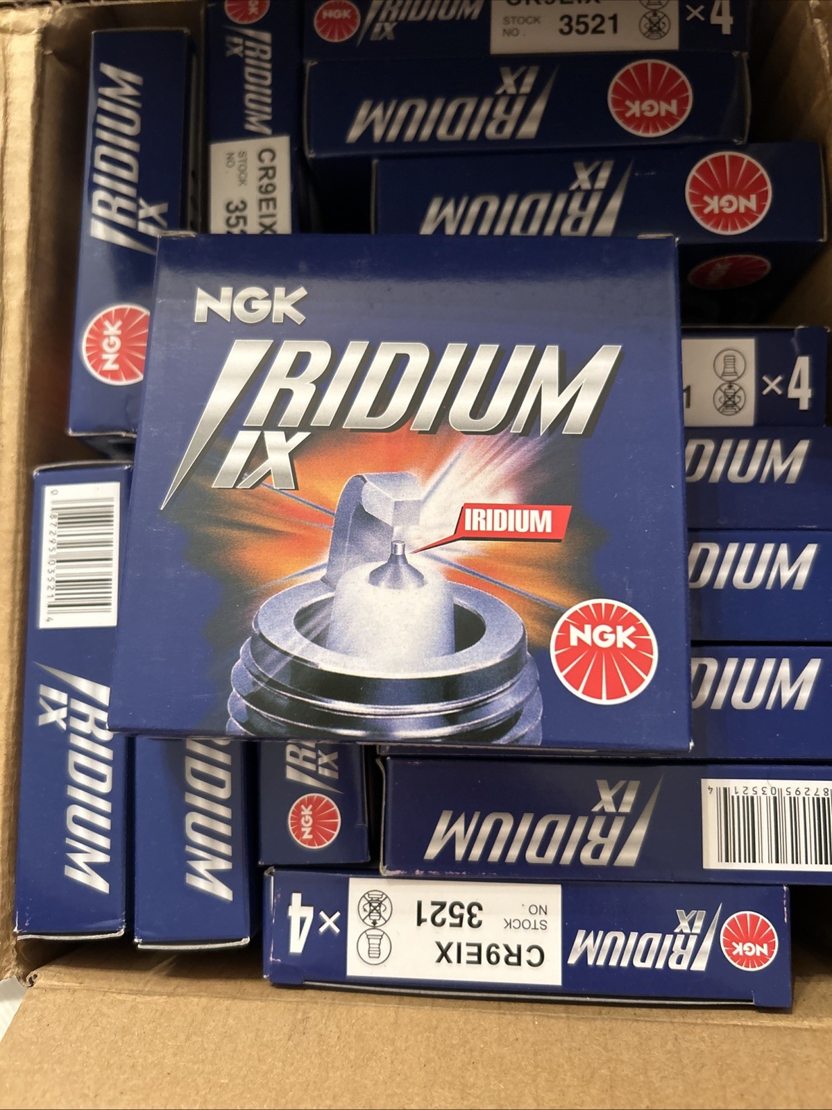NGK CR9EIX Iridium IX Spark Plugs  Stock #3521 4 Pack